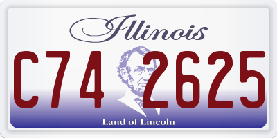 IL license plate C742625
