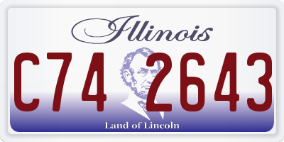IL license plate C742643