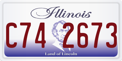 IL license plate C742673