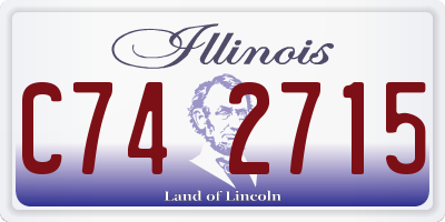 IL license plate C742715