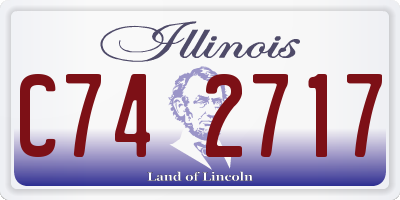 IL license plate C742717