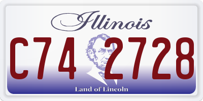 IL license plate C742728
