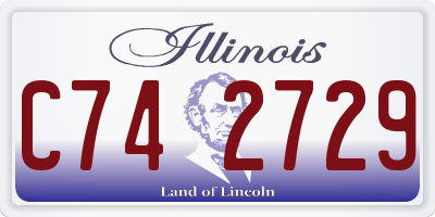 IL license plate C742729