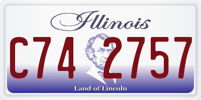IL license plate C742757