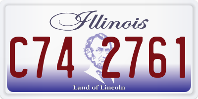 IL license plate C742761