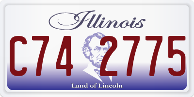 IL license plate C742775
