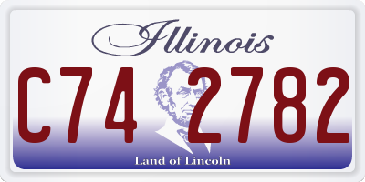 IL license plate C742782