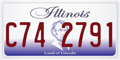 IL license plate C742791