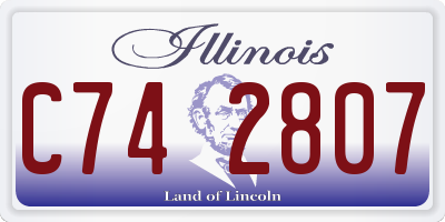 IL license plate C742807