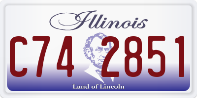 IL license plate C742851