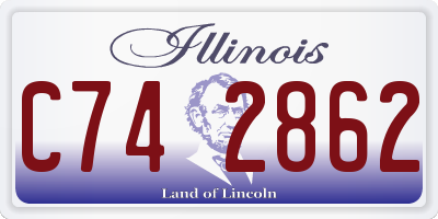 IL license plate C742862