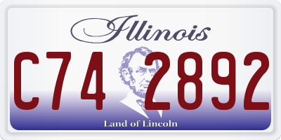IL license plate C742892