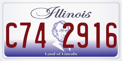 IL license plate C742916