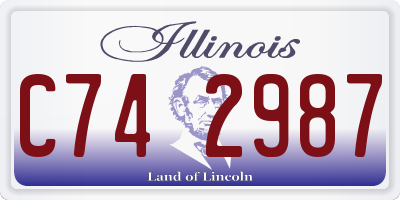IL license plate C742987