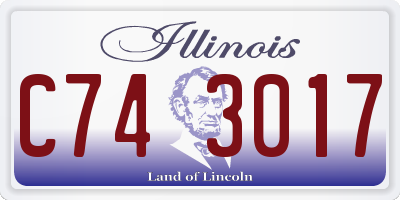 IL license plate C743017