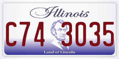 IL license plate C743035
