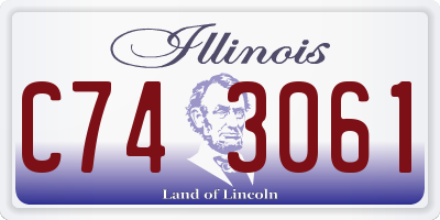 IL license plate C743061