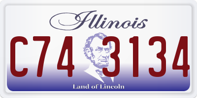 IL license plate C743134