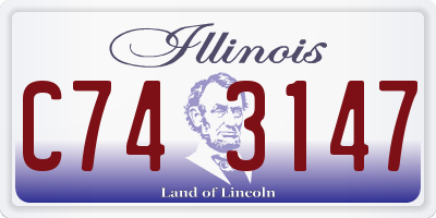 IL license plate C743147
