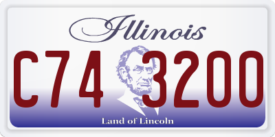 IL license plate C743200