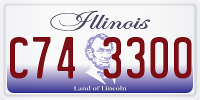 IL license plate C743300
