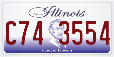 IL license plate C743554