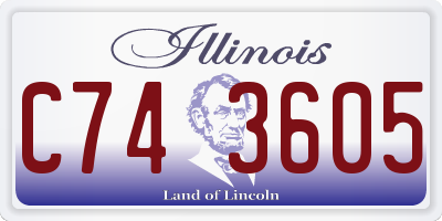 IL license plate C743605