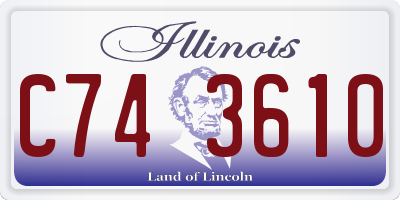 IL license plate C743610