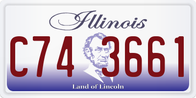 IL license plate C743661