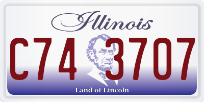 IL license plate C743707