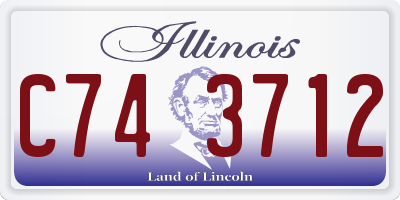 IL license plate C743712