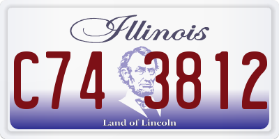 IL license plate C743812