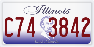 IL license plate C743842