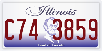 IL license plate C743859