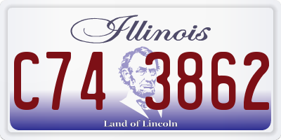IL license plate C743862