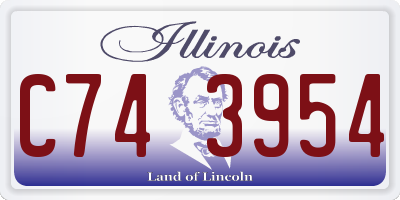 IL license plate C743954