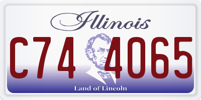 IL license plate C744065