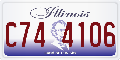 IL license plate C744106
