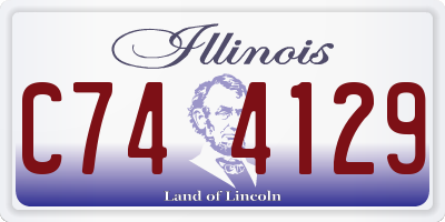 IL license plate C744129