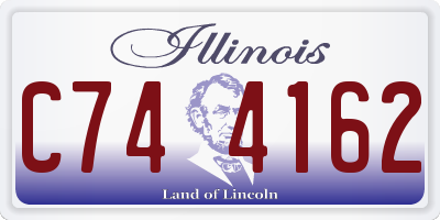 IL license plate C744162