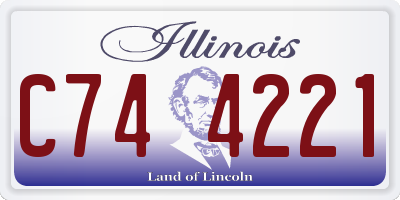 IL license plate C744221