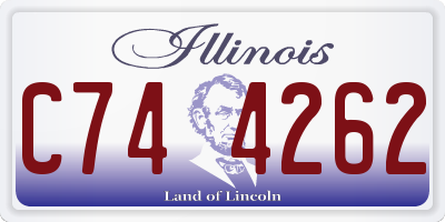 IL license plate C744262