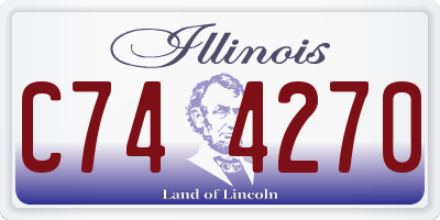 IL license plate C744270