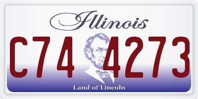 IL license plate C744273