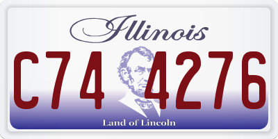 IL license plate C744276