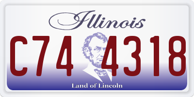 IL license plate C744318