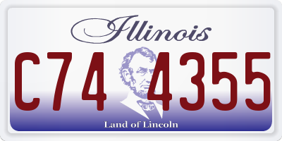 IL license plate C744355