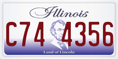 IL license plate C744356