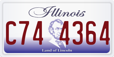IL license plate C744364