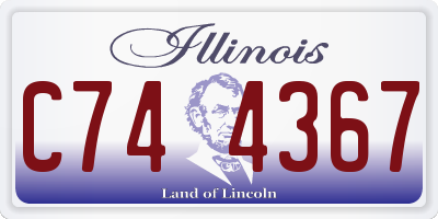 IL license plate C744367